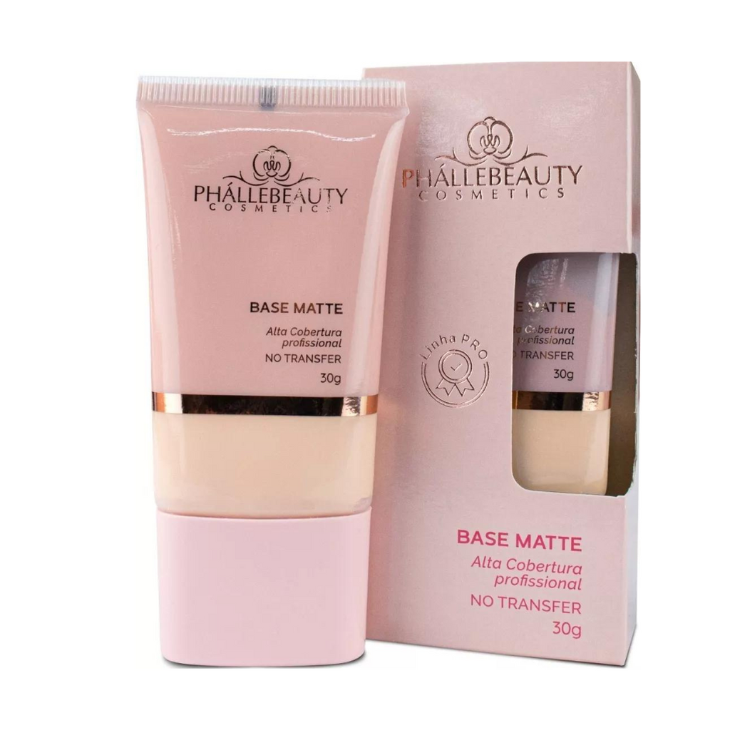 Base Matte Alta Cobertura -  Phállebeauty 30 g