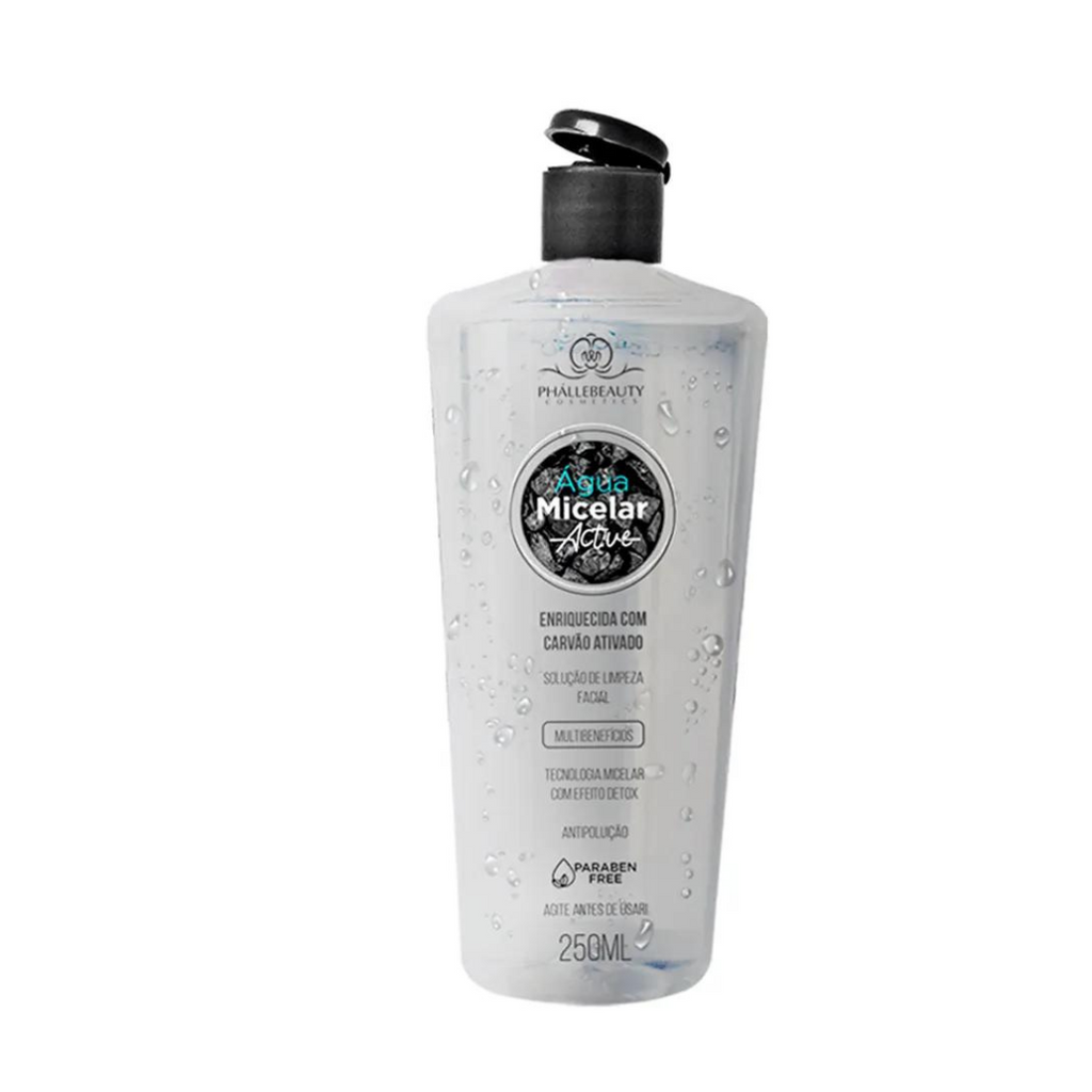 Água Micelar Active Carvão Ativado 250ml - Phállebeauty