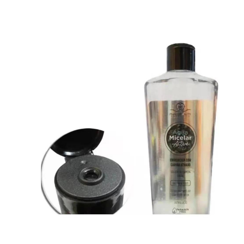 Água Micelar Active Carvão Ativado 250ml - Phállebeauty